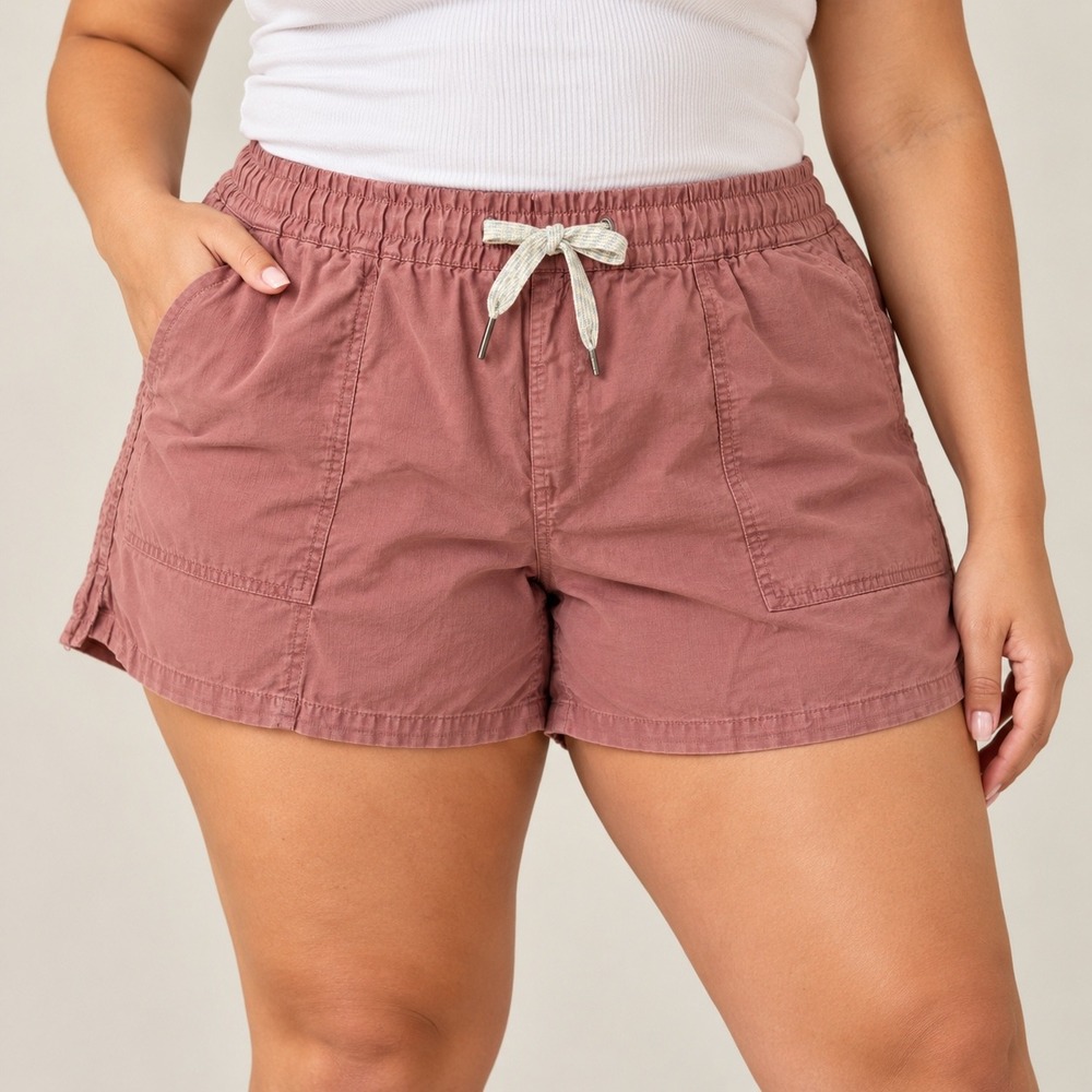 Vuori Milkweed Vintage Ripstop Utility Cargo Shorts XL VW385 Rose